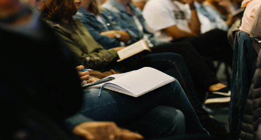 group of people fellowshipping together